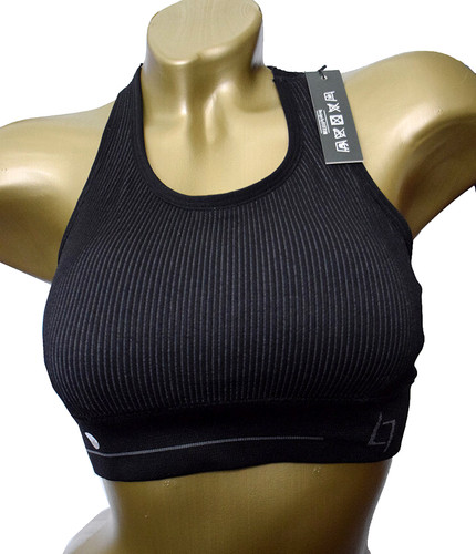 Fittin black racerback padded - black,